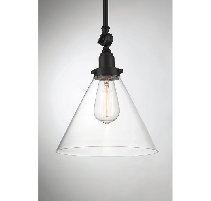 Savoy House 7-9132-1-89 One Light Pendant, Matte Black