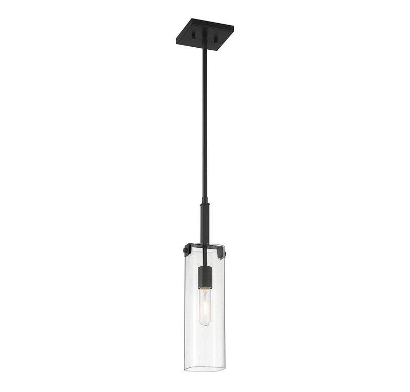 Savoy House 7-9770-1-89 One Light Mini-Pendant, Matte Black