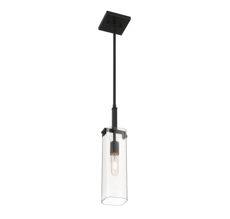 Savoy House 7-9770-1-89 One Light Mini-Pendant, Matte Black