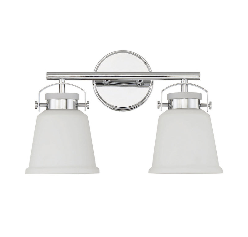 Savoy House 8-1627-2-11 Two Light Bathroom Vanity, Polished Chrome