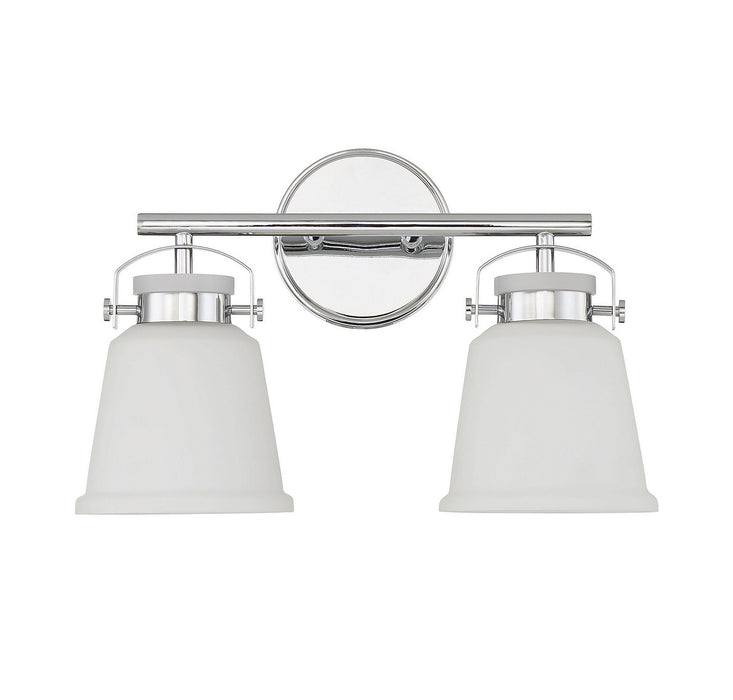 Savoy House 8-1627-2-11 Two Light Bathroom Vanity, Polished Chrome