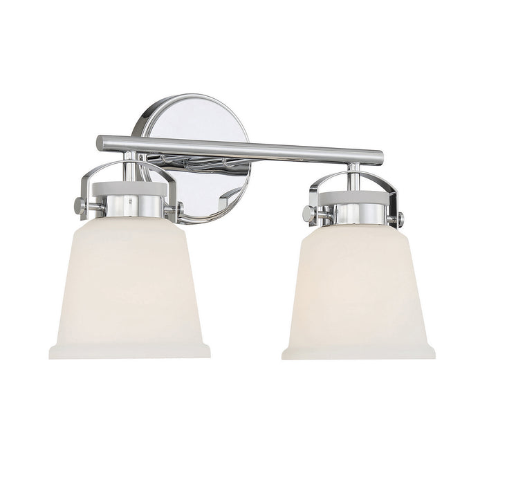 Savoy House 8-1627-2-11 Two Light Bathroom Vanity, Polished Chrome