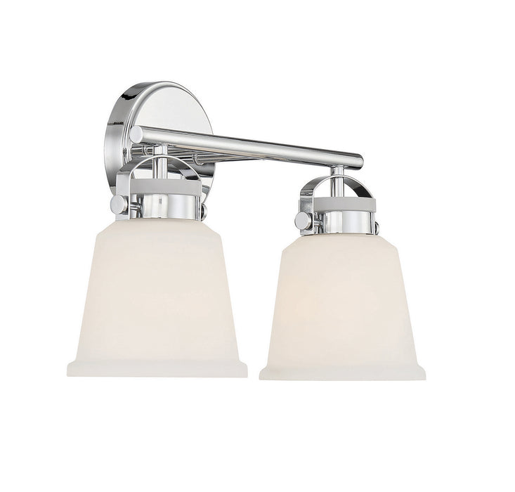 Savoy House 8-1627-2-11 Two Light Bathroom Vanity, Polished Chrome