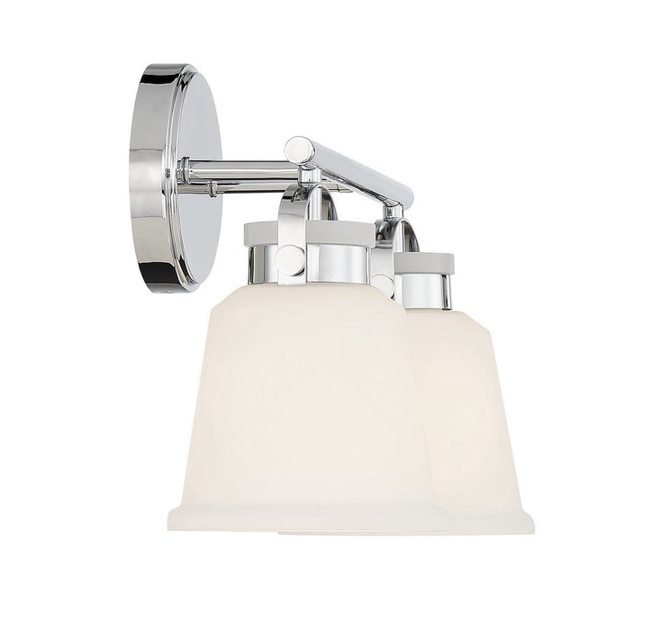 Savoy House 8-1627-2-11 Two Light Bathroom Vanity, Polished Chrome