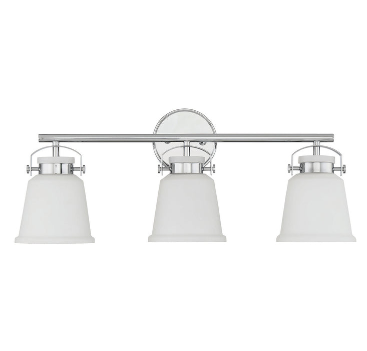 Savoy House 8-1627-3-11 Three Light Bathroom Vanity, Polished Chrome