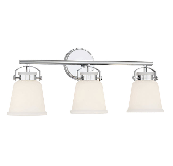 Savoy House 8-1627-3-11 Three Light Bathroom Vanity, Polished Chrome