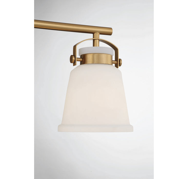 Savoy House 8-1627-3-322 Three Light Bathroom Vanity, Warm Brass