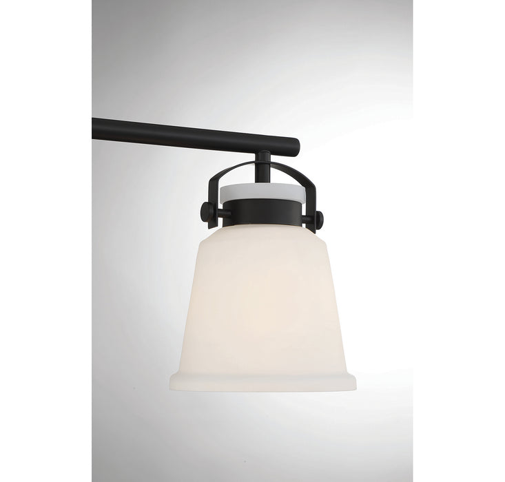 Savoy House 8-1627-3-BK Three Light Bathroom Vanity, Matte Black