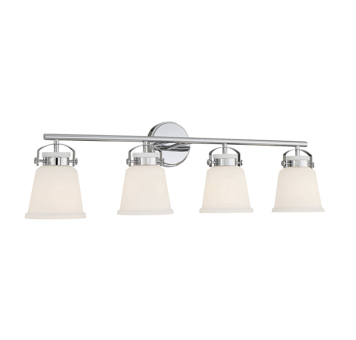 Savoy House 8-1627-4-11 Four Light Bathroom Vanity, Polished Chrome