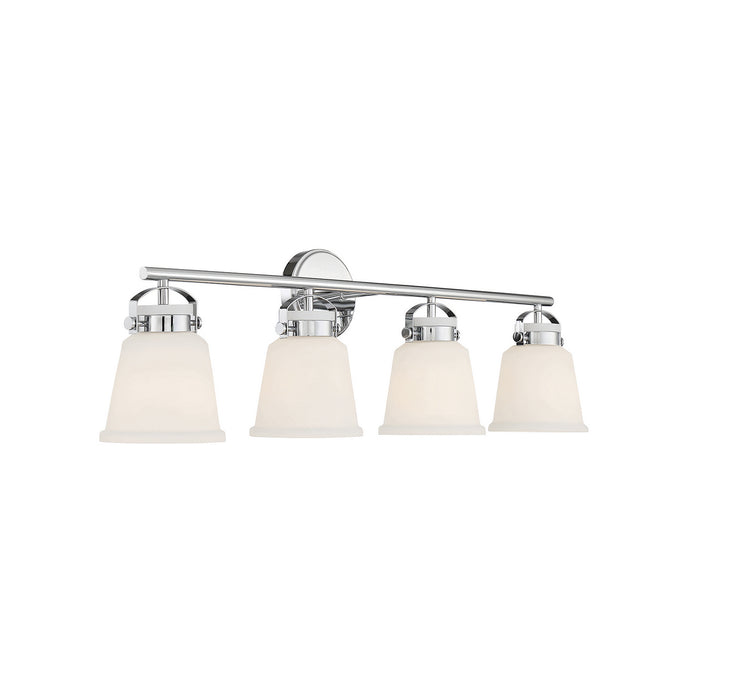 Savoy House 8-1627-4-11 Four Light Bathroom Vanity, Polished Chrome