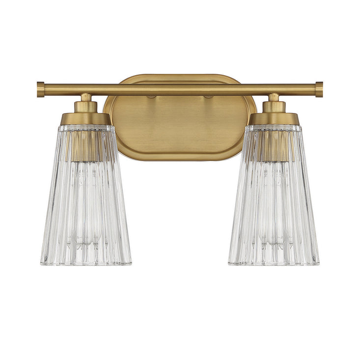 Savoy House 8-1745-2-322 Two Light Bathroom Vanity, Warm Brass