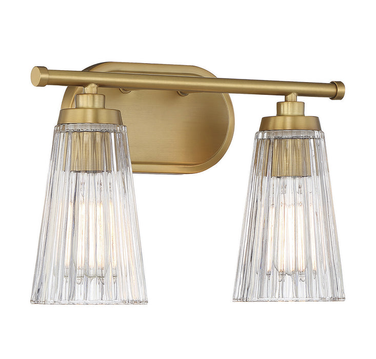 Savoy House 8-1745-2-322 Two Light Bathroom Vanity, Warm Brass