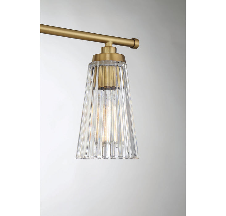 Savoy House 8-1745-3-322 Three Light Bathroom Vanity, Warm Brass