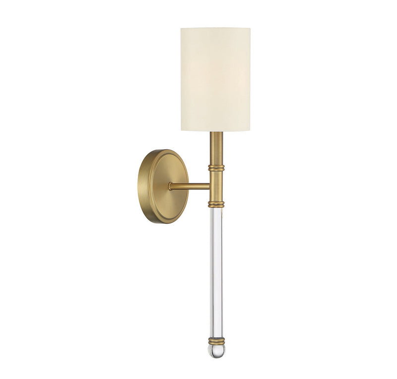 Savoy House 9-101-1-322 One Light Wall Sconce, Warm Brass