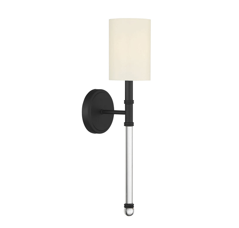 Savoy House 9-101-1-89 One Light Wall Sconce, Matte Black