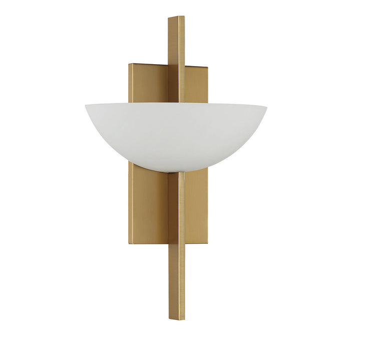 Savoy House 9-1615-1-322 One Light Wall Sconce, Warm Brass