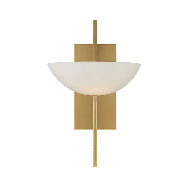 Savoy House 9-1615-1-322 One Light Wall Sconce, Warm Brass