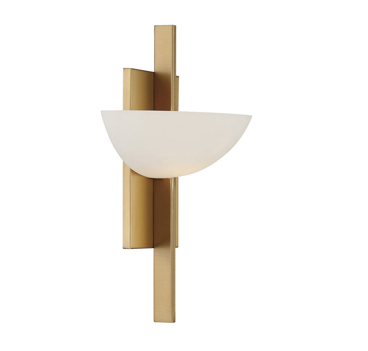 Savoy House 9-1615-1-322 One Light Wall Sconce, Warm Brass