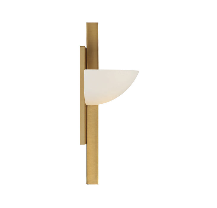 Savoy House 9-1615-1-322 One Light Wall Sconce, Warm Brass