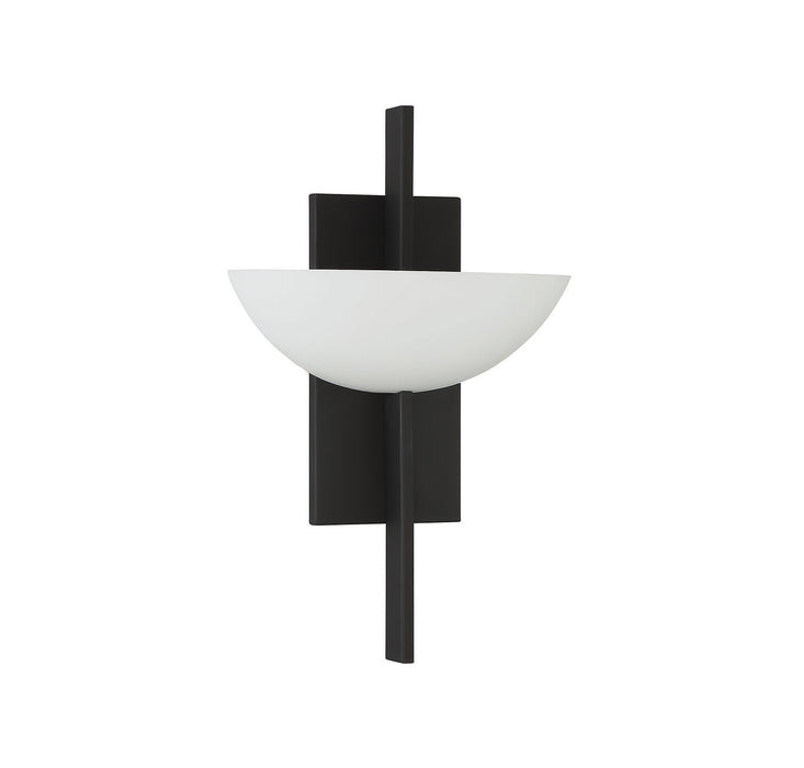 Savoy House 9-1615-1-89 One Light Wall Sconce, Matte Black