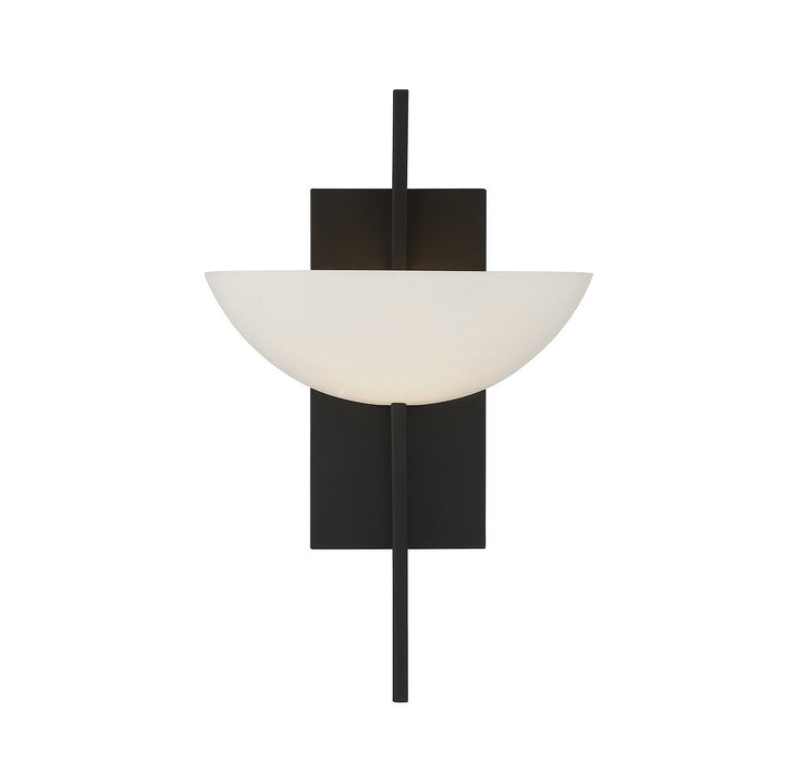 Savoy House 9-1615-1-89 One Light Wall Sconce, Matte Black