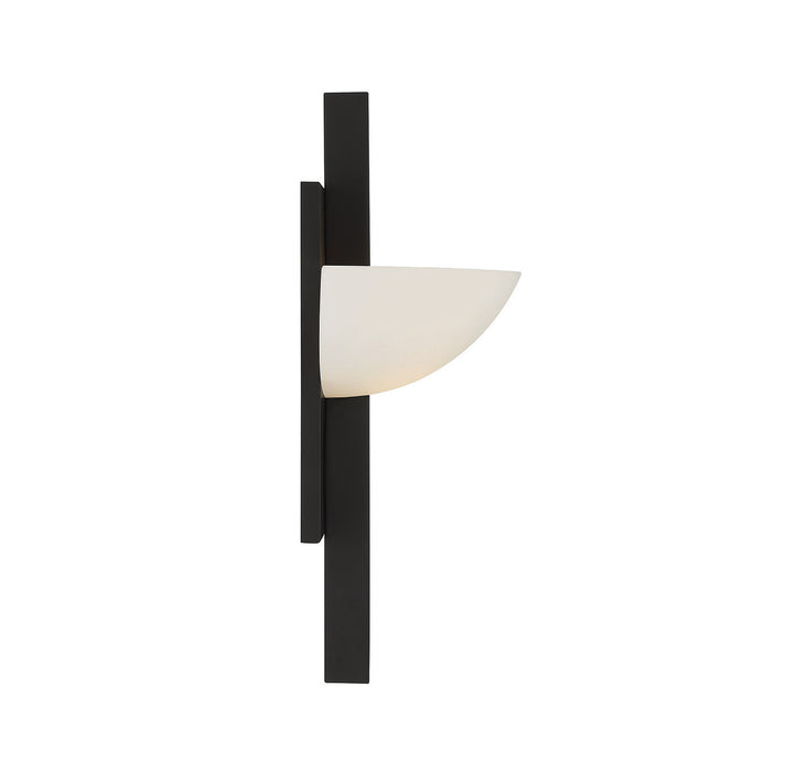 Savoy House 9-1615-1-89 One Light Wall Sconce, Matte Black