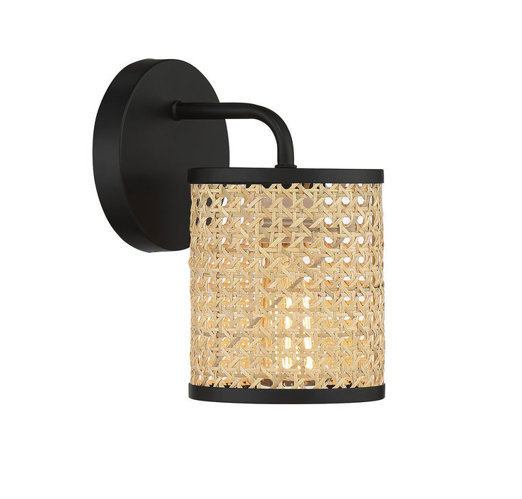 Savoy House 9-1648-1-89 One Light Wall Sconce, Matte Black