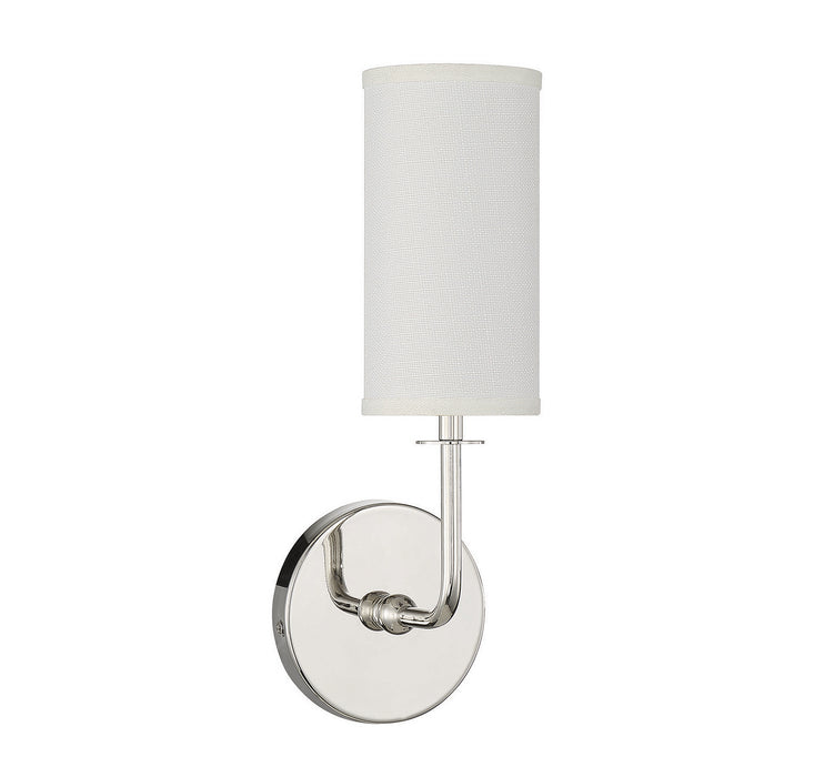 Savoy House 9-1755-1-109 One Light Wall Sconce, Polished Nickel