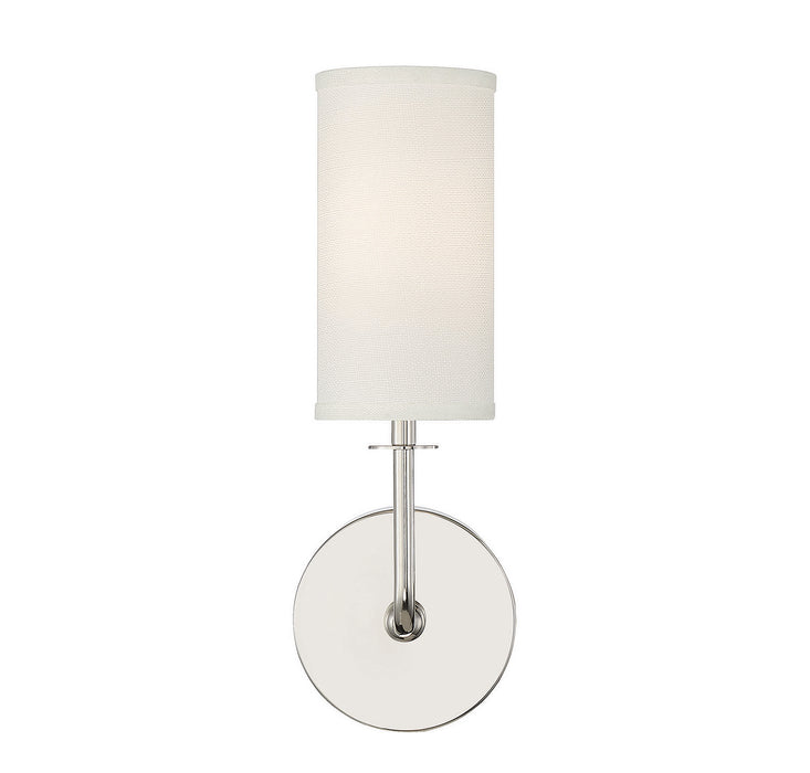 Savoy House 9-1755-1-109 One Light Wall Sconce, Polished Nickel