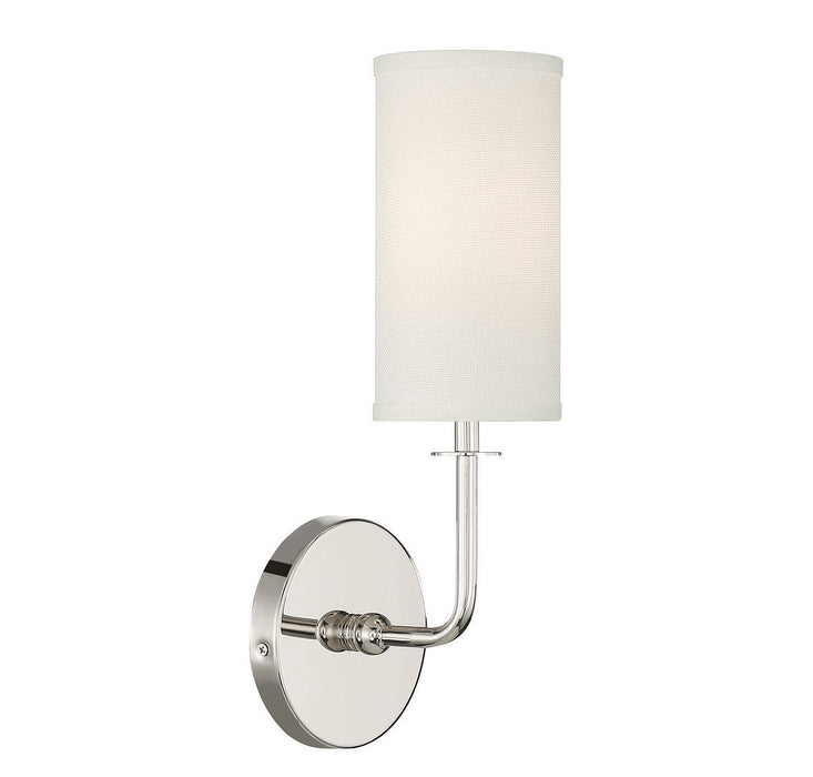 Savoy House 9-1755-1-109 One Light Wall Sconce, Polished Nickel