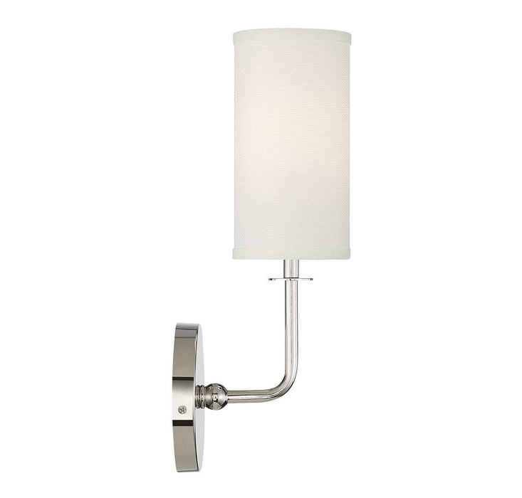 Savoy House 9-1755-1-109 One Light Wall Sconce, Polished Nickel