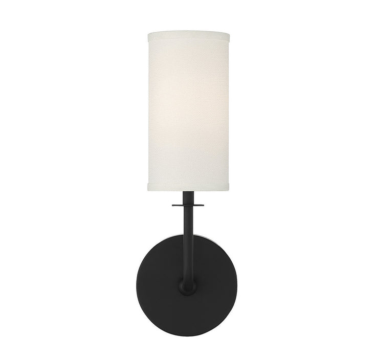 Savoy House 9-1755-1-89 One Light Wall Sconce, Matte Black