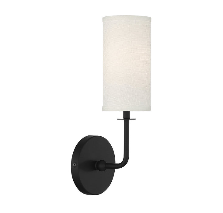 Savoy House 9-1755-1-89 One Light Wall Sconce, Matte Black