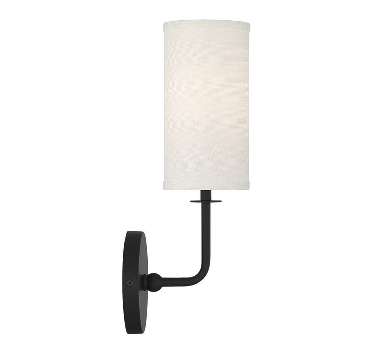 Savoy House 9-1755-1-89 One Light Wall Sconce, Matte Black