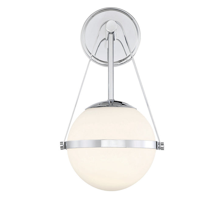 Savoy House 9-1911-1-11 One Light Wall Sconce, Polished Chrome