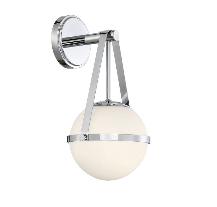 Savoy House 9-1911-1-11 One Light Wall Sconce, Polished Chrome