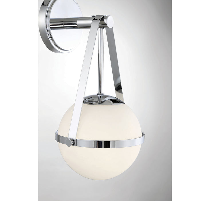 Savoy House 9-1911-1-11 One Light Wall Sconce, Polished Chrome