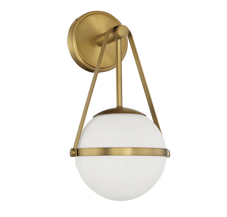 Savoy House 9-1911-1-322 One Light Wall Sconce, Warm Brass