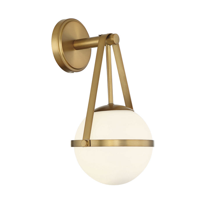 Savoy House 9-1911-1-322 One Light Wall Sconce, Warm Brass