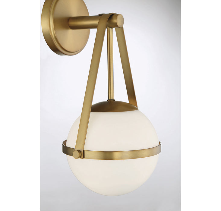 Savoy House 9-1911-1-322 One Light Wall Sconce, Warm Brass