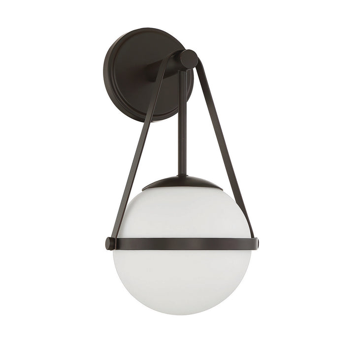 Savoy House 9-1911-1-89 One Light Wall Sconce, Matte Black