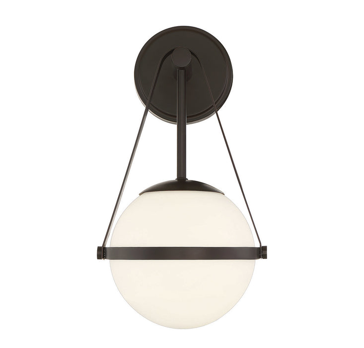 Savoy House 9-1911-1-89 One Light Wall Sconce, Matte Black