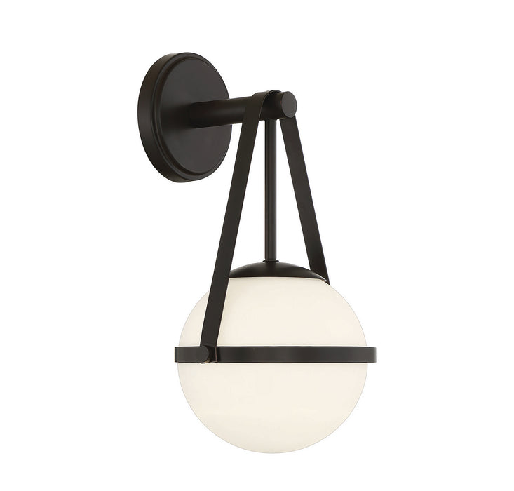 Savoy House 9-1911-1-89 One Light Wall Sconce, Matte Black