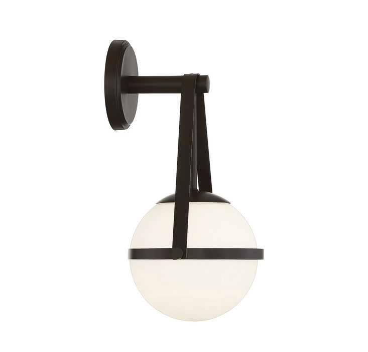 Savoy House 9-1911-1-89 One Light Wall Sconce, Matte Black
