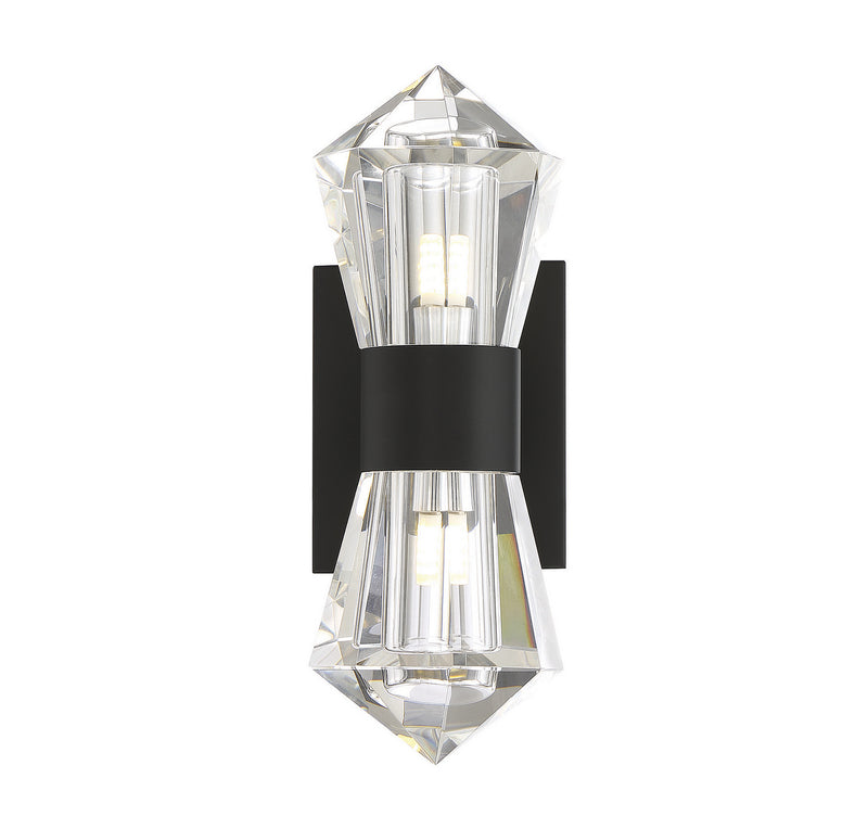 Savoy House 9-1940-2-89 LED Wall Sconce, Matte Black