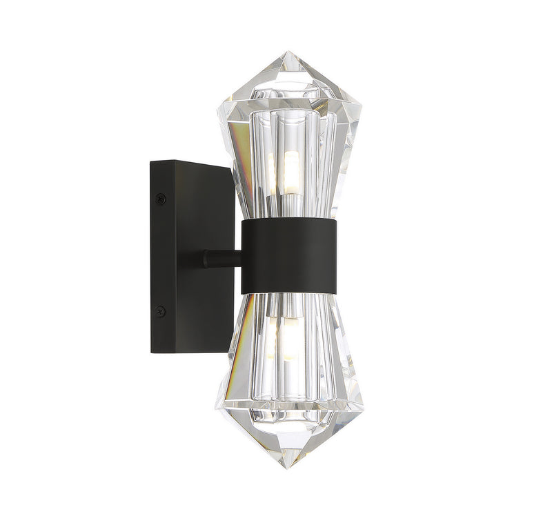Savoy House 9-1940-2-89 LED Wall Sconce, Matte Black