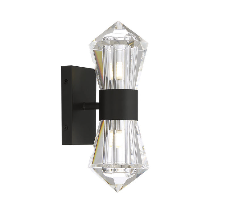 Savoy House 9-1940-2-89 LED Wall Sconce, Matte Black
