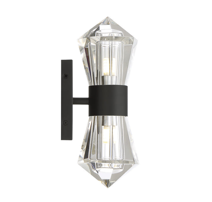 Savoy House 9-1940-2-89 LED Wall Sconce, Matte Black