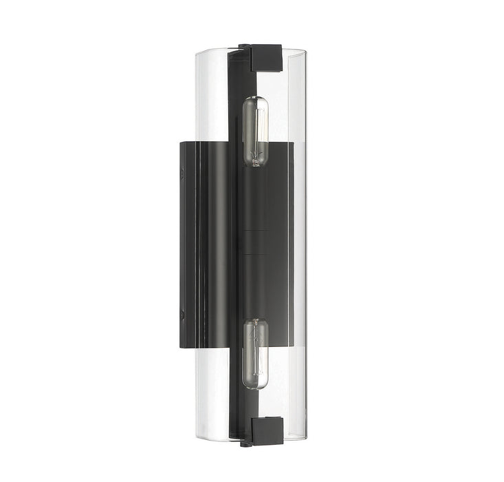 Savoy House 9-9771-2-89 Two Light Wall Sconce, Matte Black