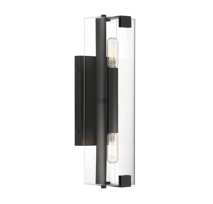 Savoy House 9-9771-2-89 Two Light Wall Sconce, Matte Black